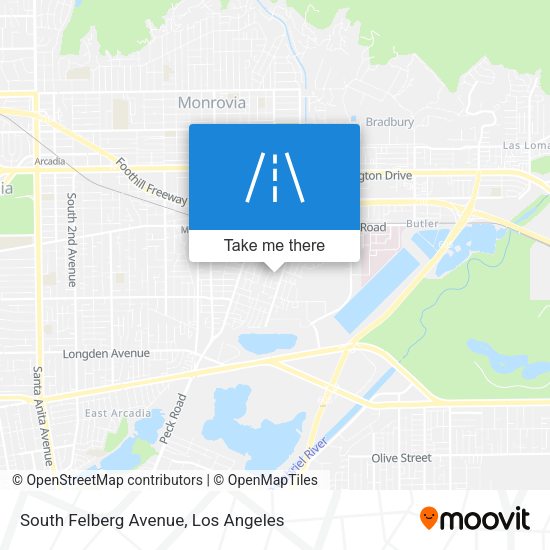 South Felberg Avenue map