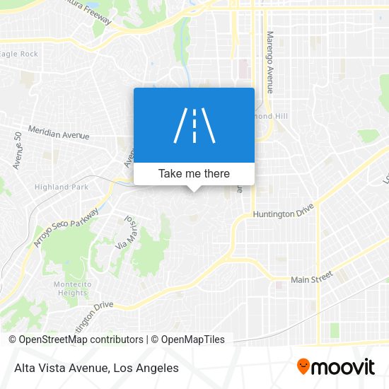 Alta Vista Avenue map