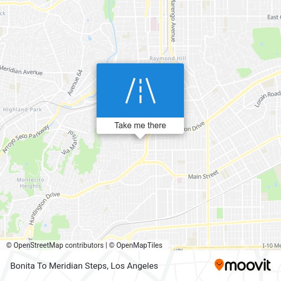 Bonita To Meridian Steps map