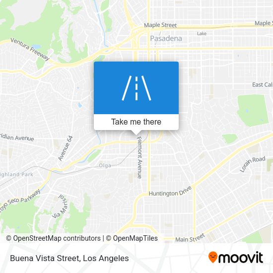 Buena Vista Street map