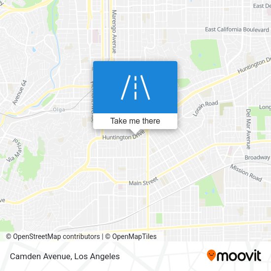Mapa de Camden Avenue