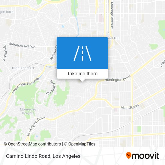 Camino Lindo Road map