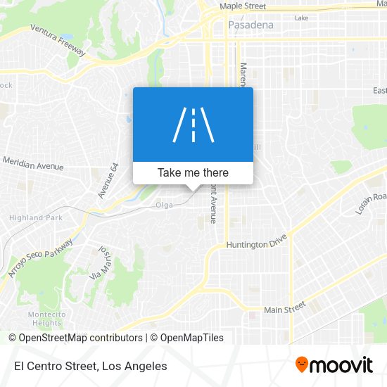 Mapa de El Centro Street