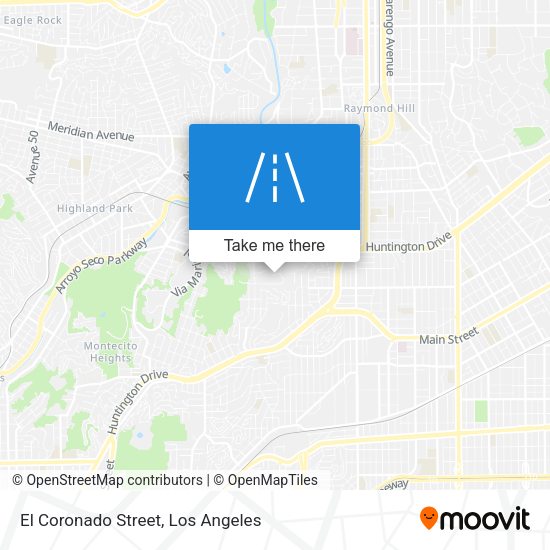 Mapa de El Coronado Street