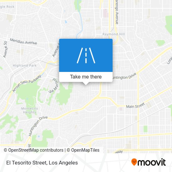 Mapa de El Tesorito Street