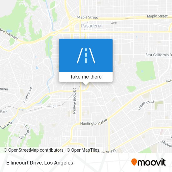 Ellincourt Drive map