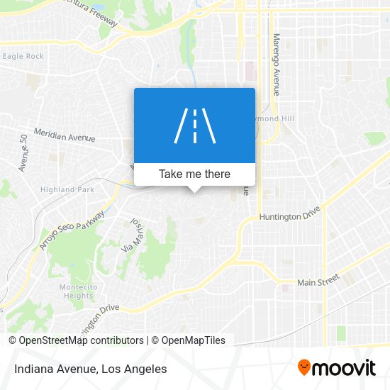 Mapa de Indiana Avenue