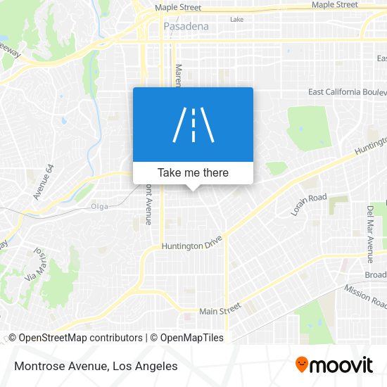 Mapa de Montrose Avenue