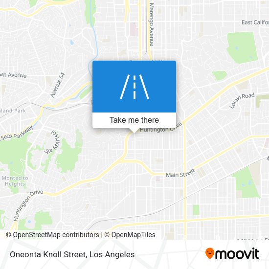 Mapa de Oneonta Knoll Street