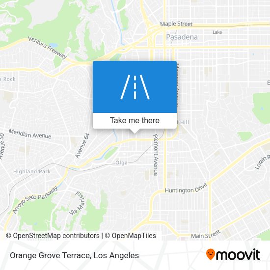 Orange Grove Terrace map