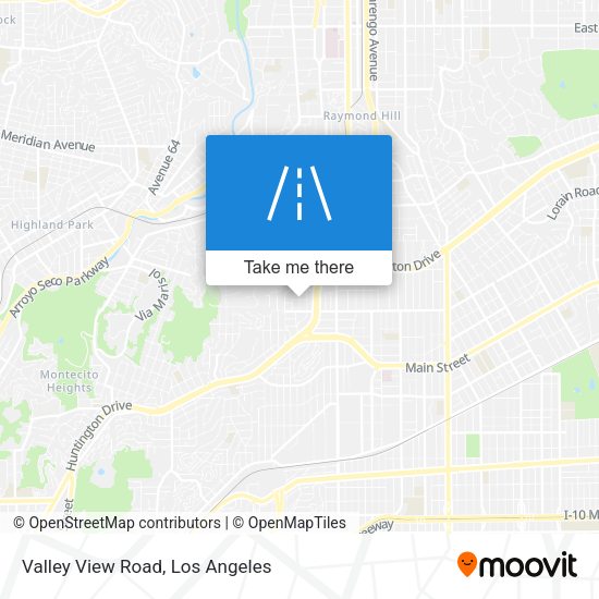 Valley View Road map