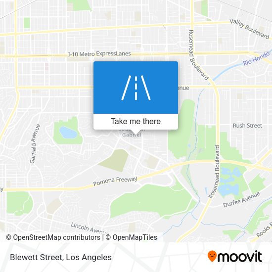 Mapa de Blewett Street
