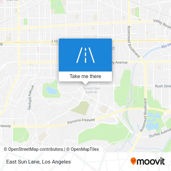 Mapa de East Sun Lane