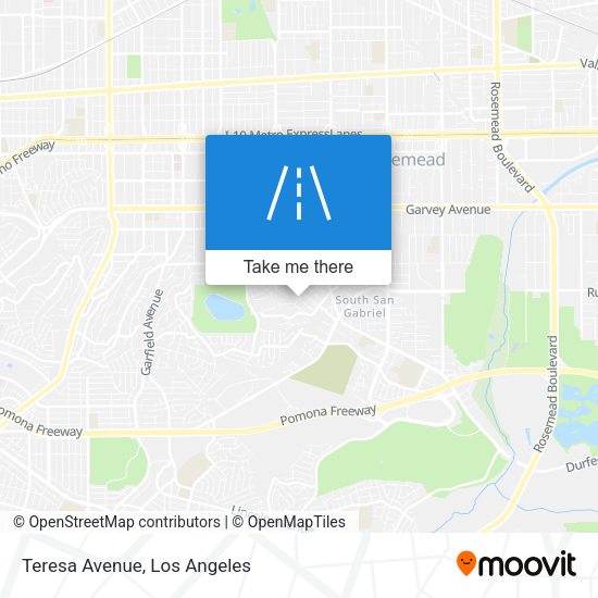 Mapa de Teresa Avenue