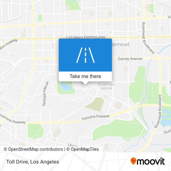 Mapa de Toll Drive