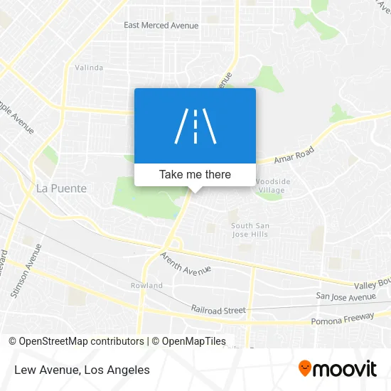 Mapa de Lew Avenue