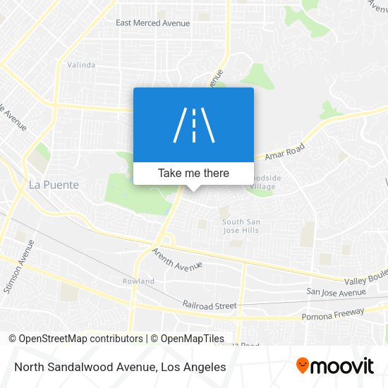 North Sandalwood Avenue map