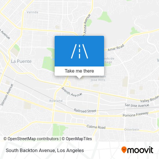 South Backton Avenue map