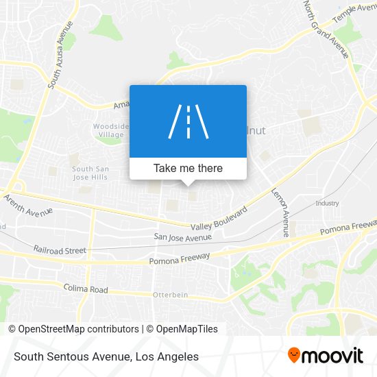 South Sentous Avenue map