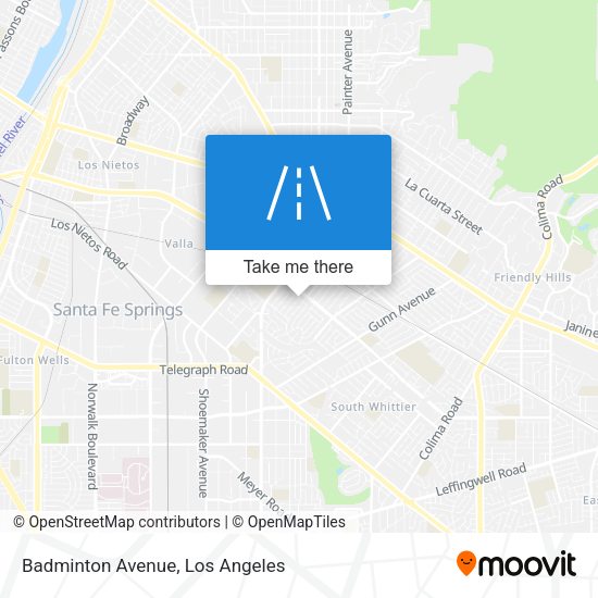 Mapa de Badminton Avenue