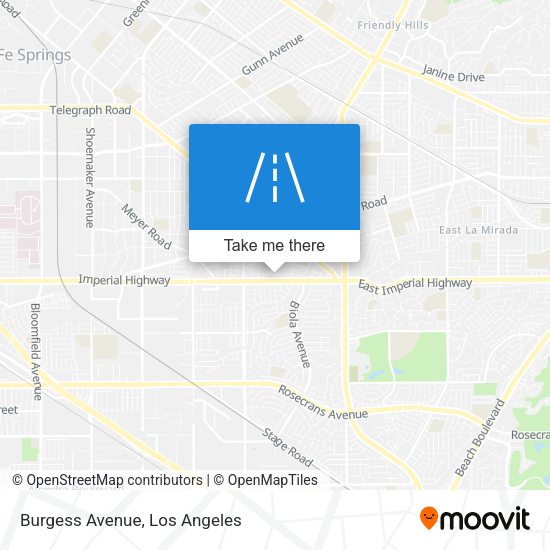 Mapa de Burgess Avenue