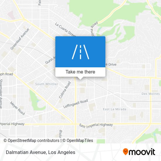 Dalmatian Avenue map