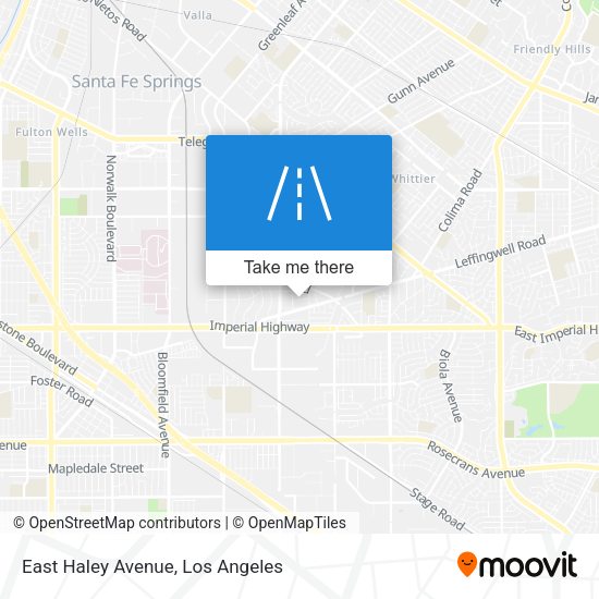 East Haley Avenue map