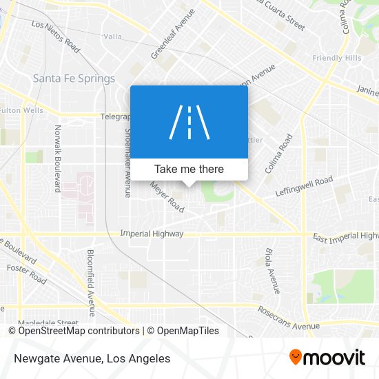 Mapa de Newgate Avenue
