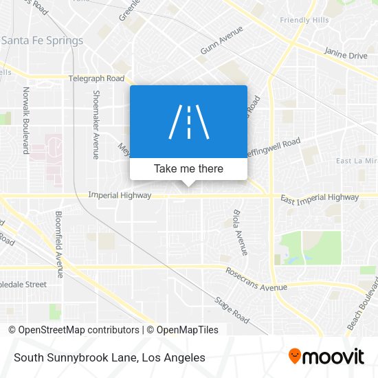 South Sunnybrook Lane map