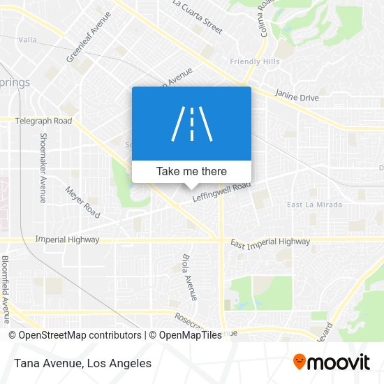 Tana Avenue map