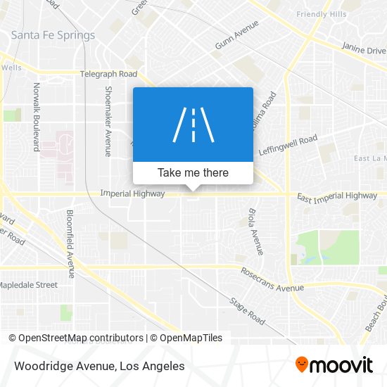 Woodridge Avenue map