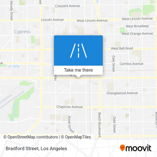 Mapa de Bradford Street