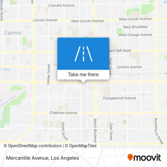Mercantile Avenue map