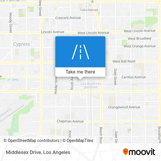 Middlesex Drive map