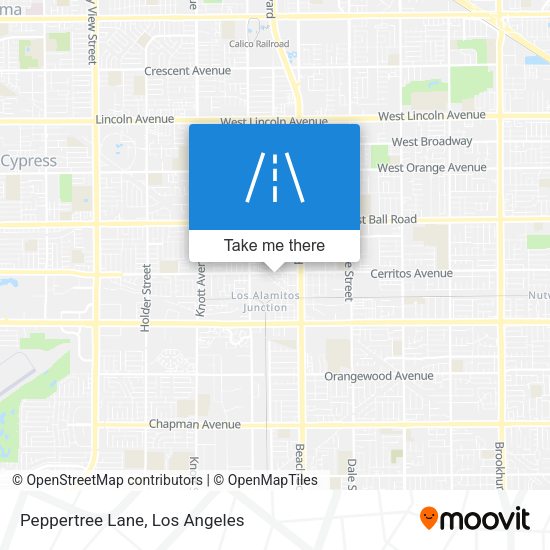 Mapa de Peppertree Lane