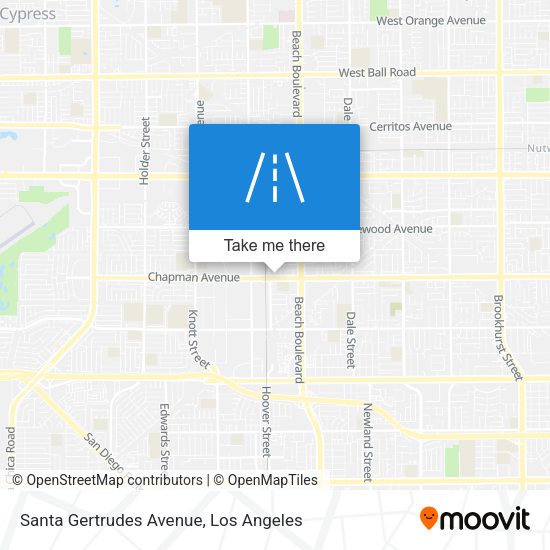 Santa Gertrudes Avenue map