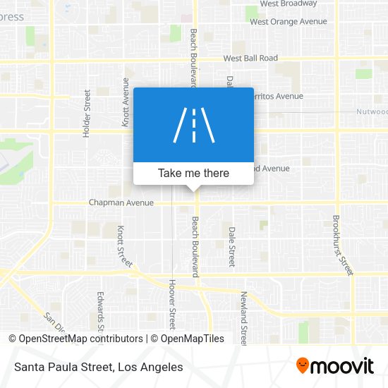 Santa Paula Street map