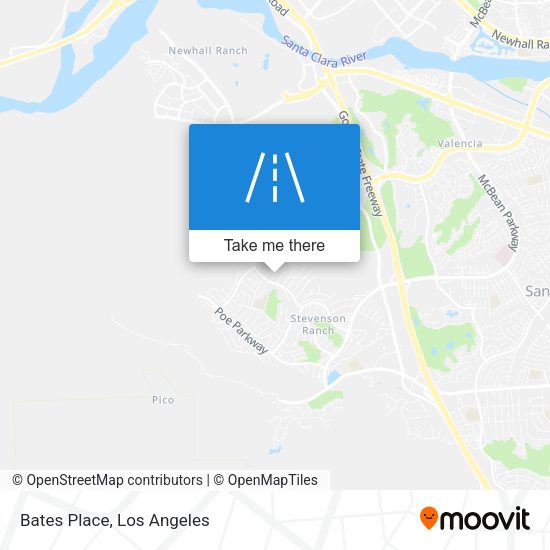 Mapa de Bates Place