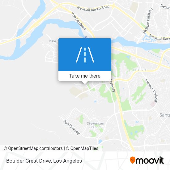 Boulder Crest Drive map