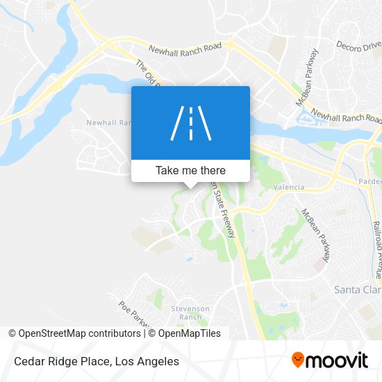 Cedar Ridge Place map