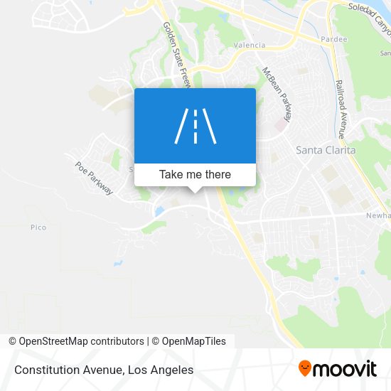 Mapa de Constitution Avenue