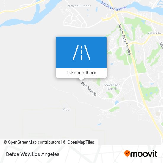 Mapa de Defoe Way