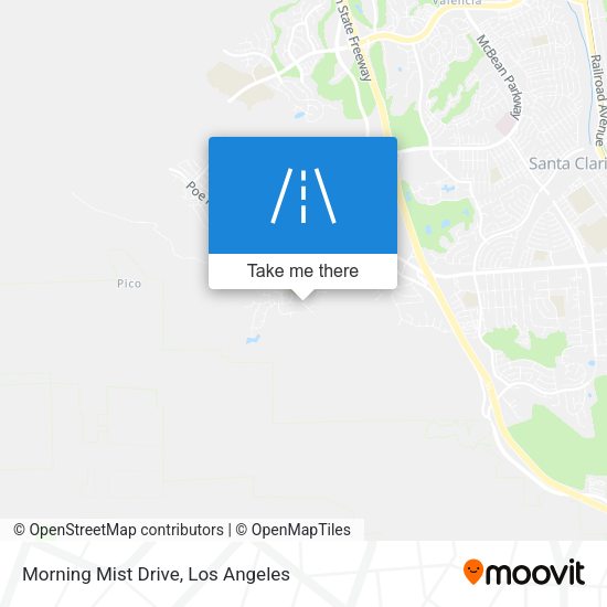 Morning Mist Drive map