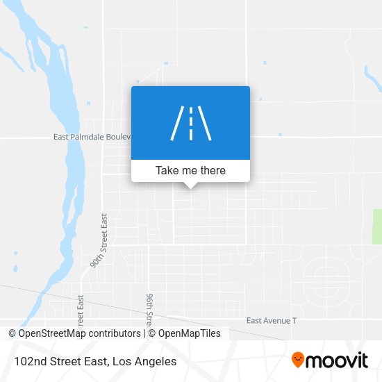 102nd Street East map