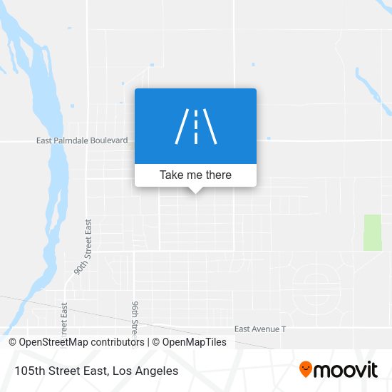 105th Street East map
