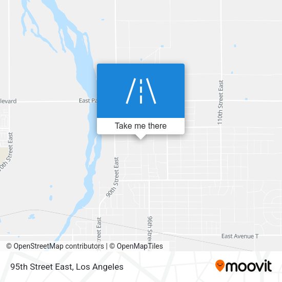95th Street East map