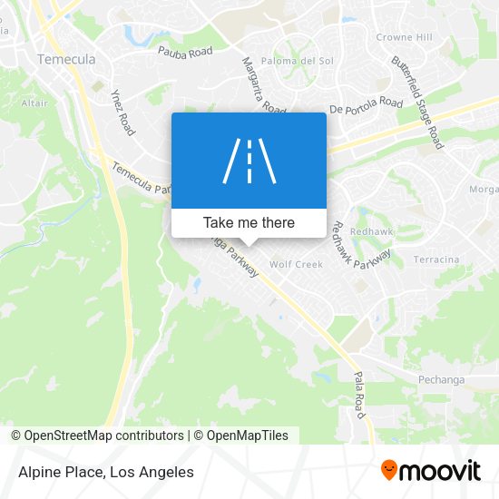 Mapa de Alpine Place