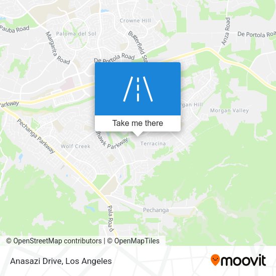 Mapa de Anasazi Drive