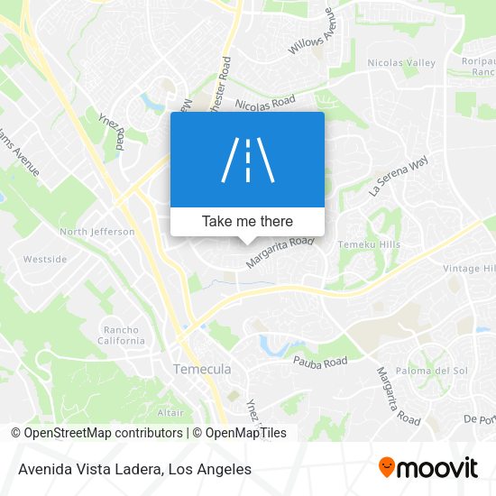 Avenida Vista Ladera map