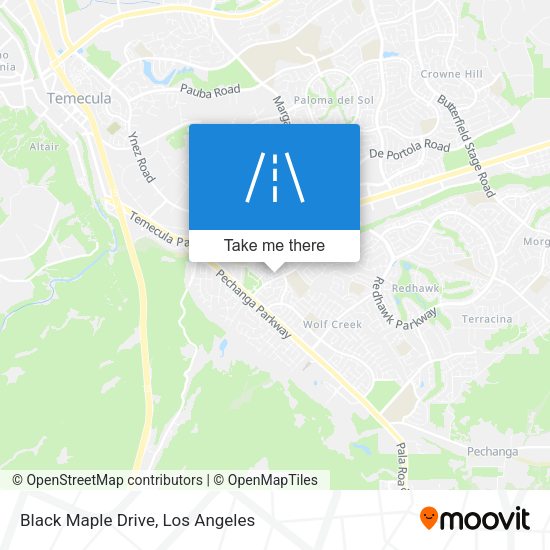 Black Maple Drive map